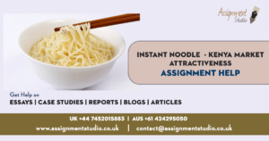 Instant Noodle - Kenya Market Attractiveness Assignment Help